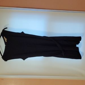 NWOT Black Faux Wrap Dress
